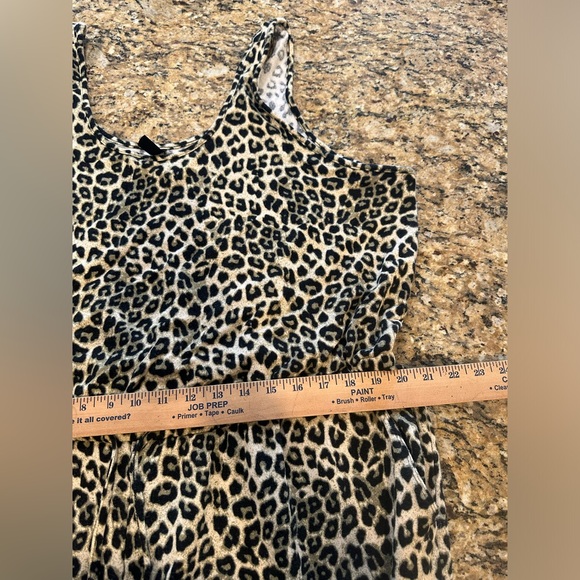 Torrid sleep Dream Fleece leopard Full Length Lounge Jumpsuit Plus size 3 - Picture 5 of 9